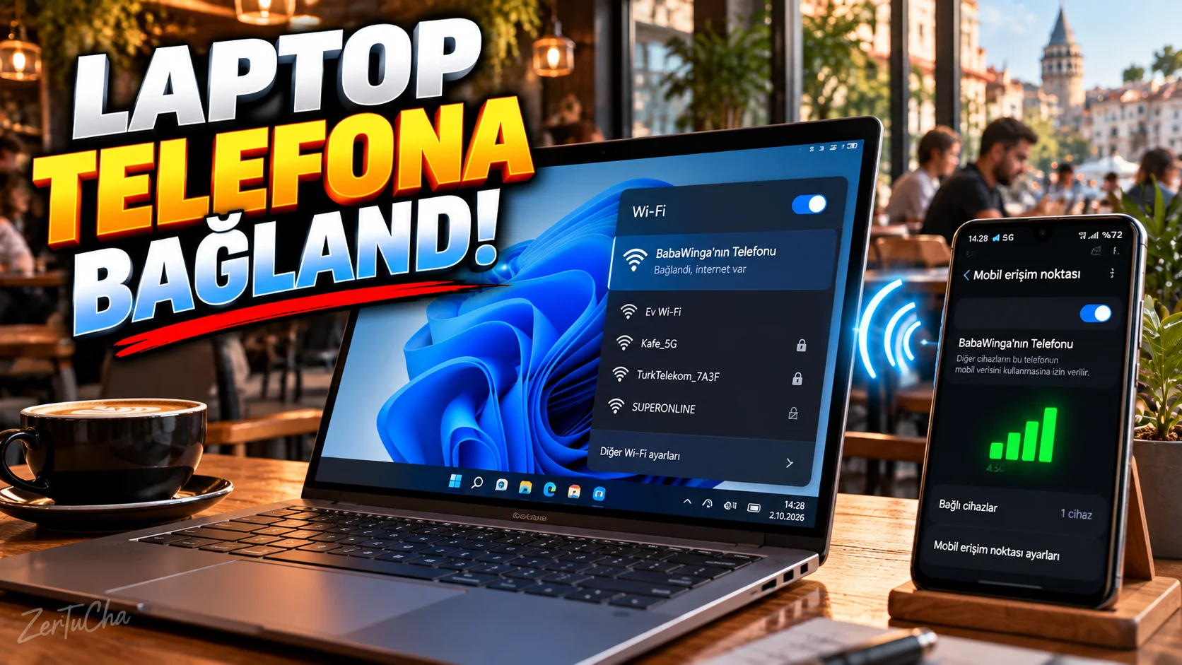 Your Windows Computer Can Connect to the Phone's Internet Without Asking for a Password: Instant Hotspot