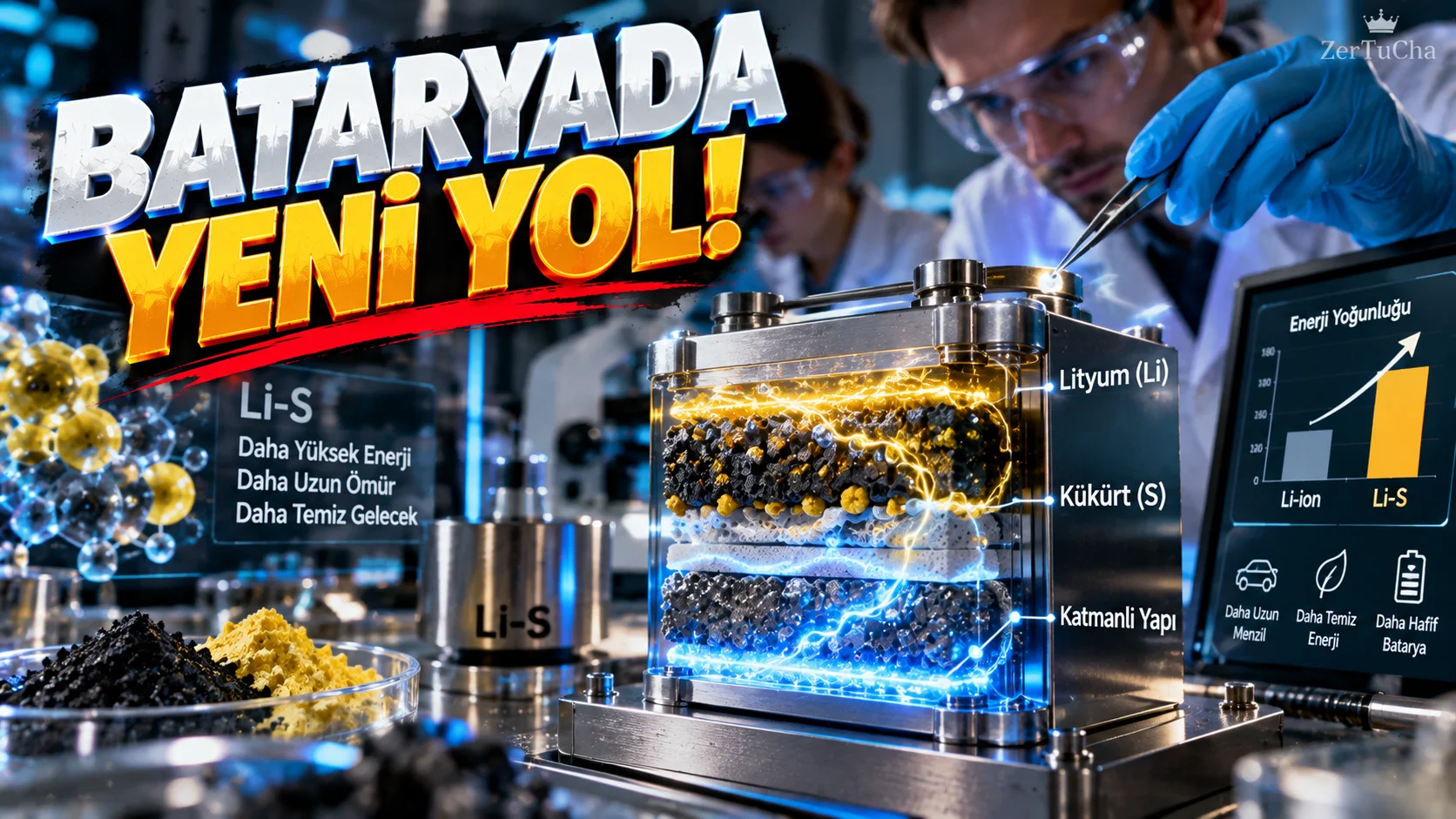 Lityum-Kükürt Bataryalarda Yeni Test Sonuçları