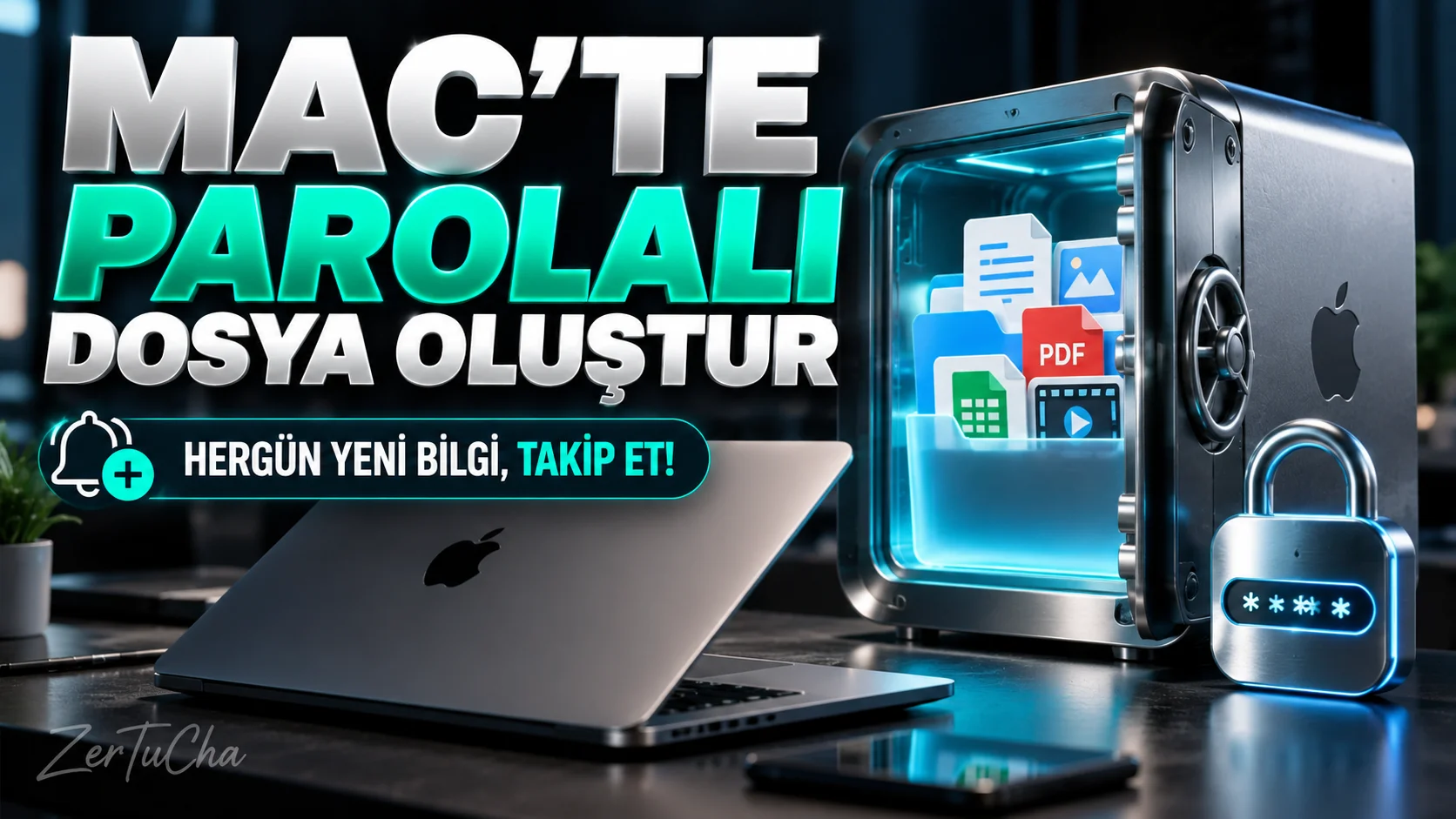 Mac'te Özel Belgelerini Parola Korumalı Bir Dosyada Sakla