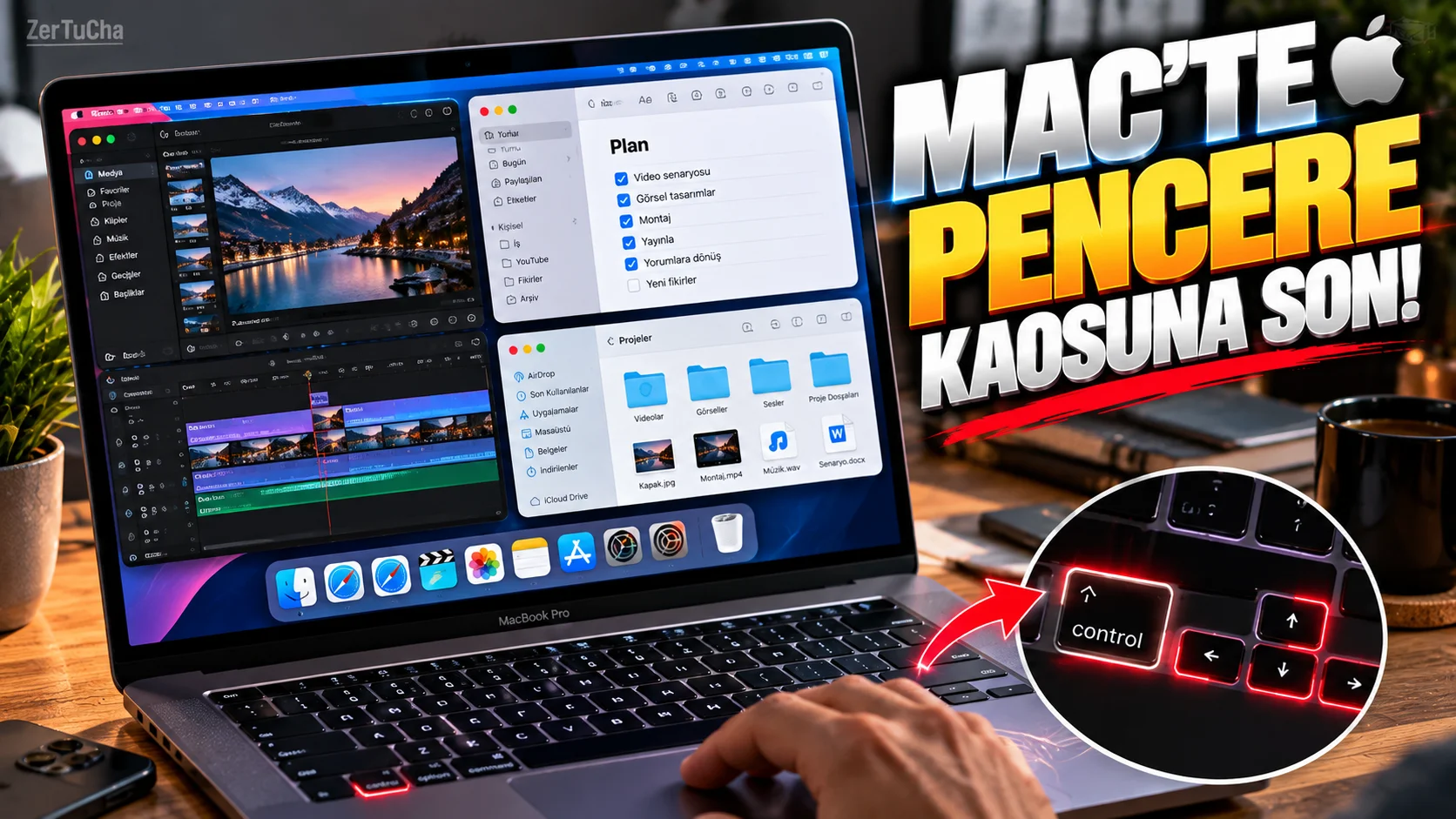 Mac'te Pencereleri Fareyle Uğraşmadan Düzenleyin: Yeni Pencere Döşeme Kısayolları