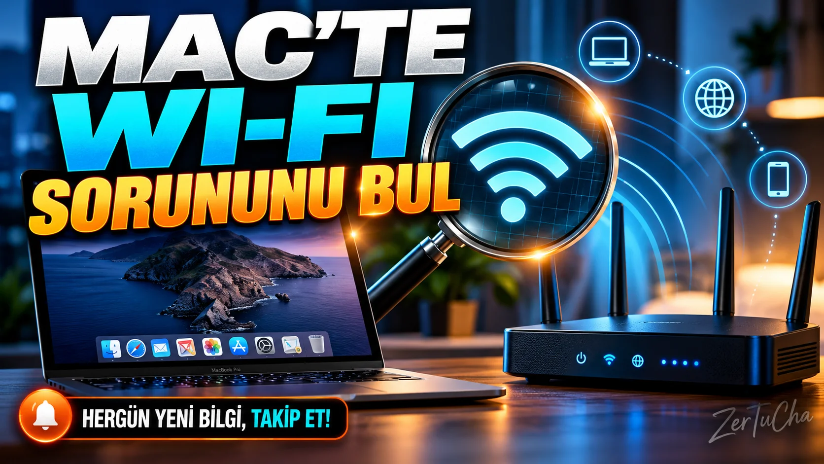 Mac'te Wi-fi Bağlı Görünüyor Ama Internet Çalışmıyorsa Tanılama Yap