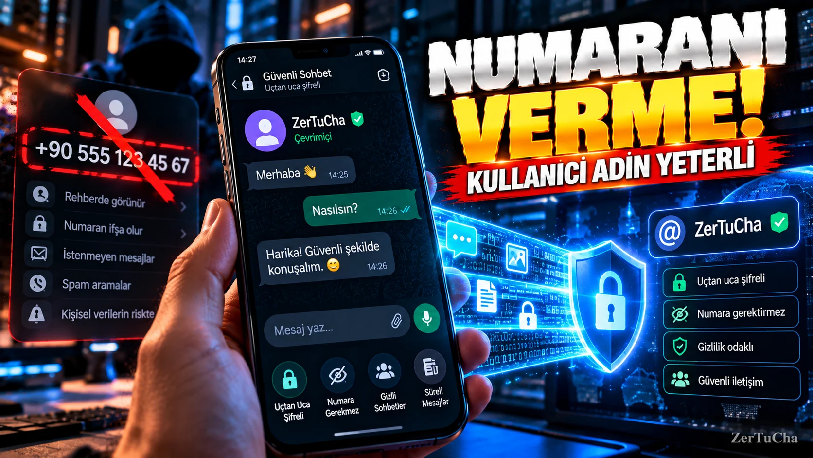 TELEFON NUMARANI HERKESE VERMEK ZORUNDA DEĞİLSİN! Signal'in Gizlilik Özelliği