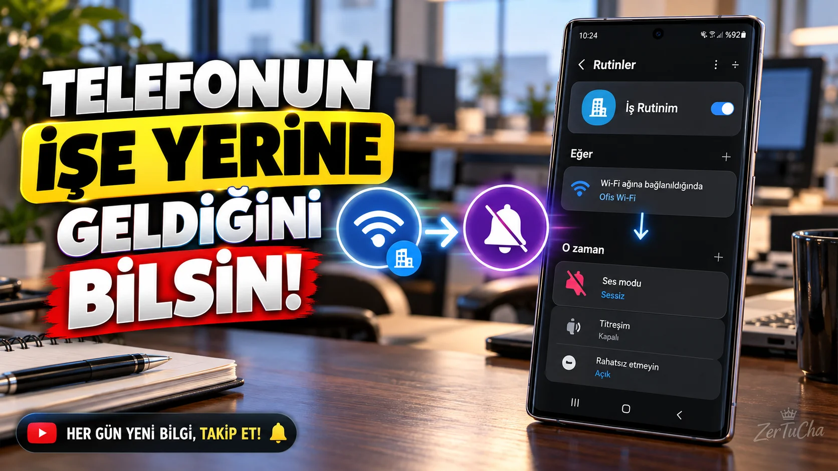SAMSUNG GALAXY: Let Your Phone Know When You Come to Work and Change Its Settings Automatically!