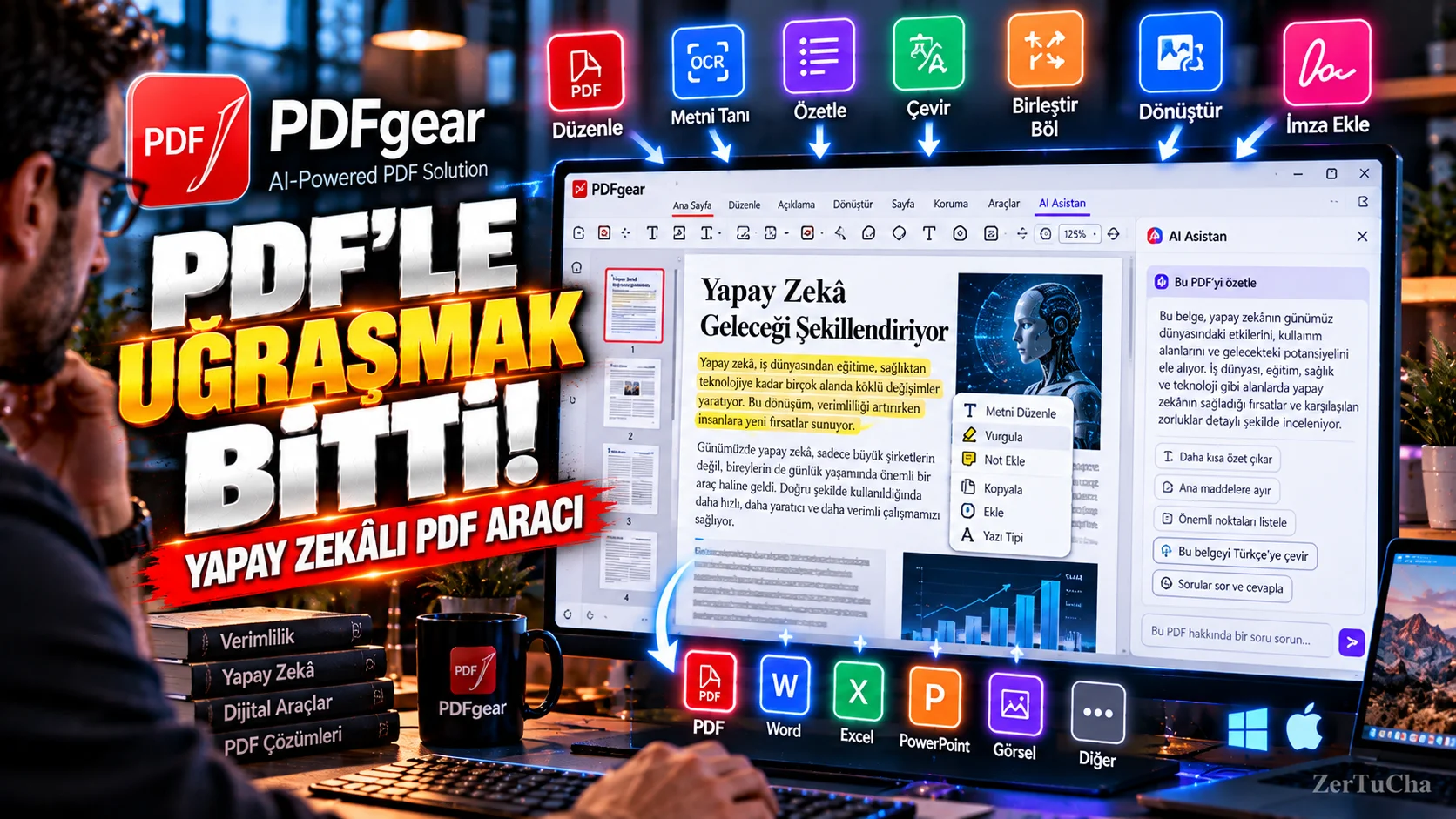 PDF'LE UĞRAŞMAK İÇİN PROGRAM PROGRAM GEZME! Bu Araç Çok İşinizi Çözüyor