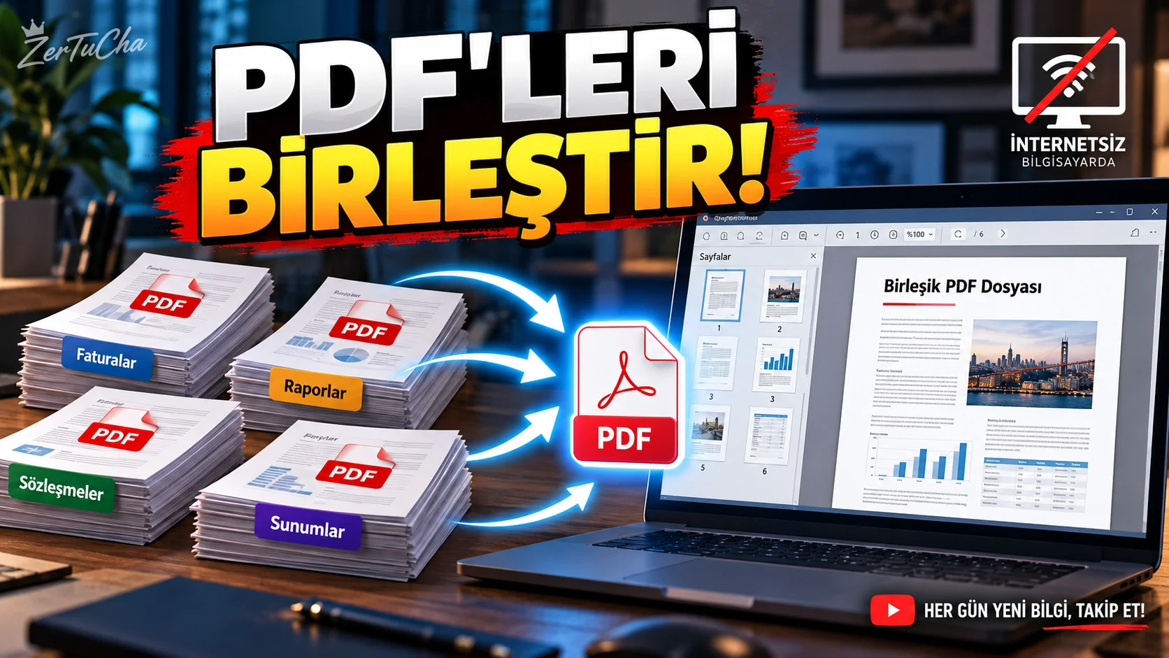 PDF24 CREATOR: PDF DOSYALARINI BİRLEŞTİRİN, SAYFALARI YENİDEN SIRALAYIN — ÜSTELİK ÇEVRİMDIŞI!