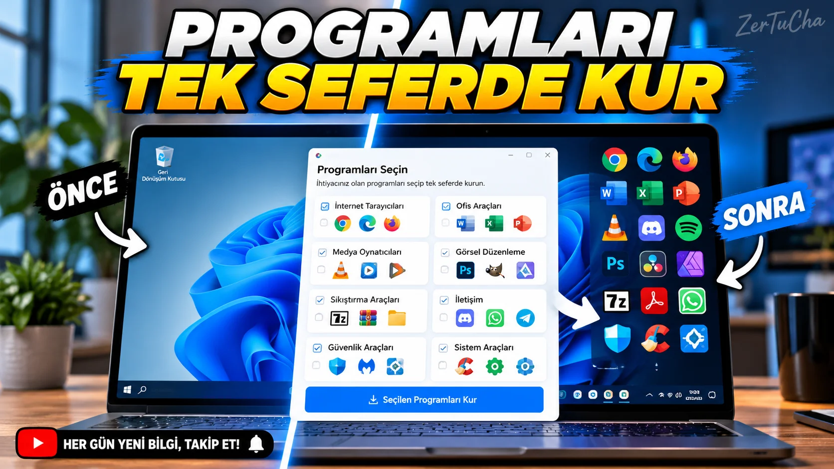 Ninite: Yeni Bilgisayara Birden Fazla Programı Tek Seferde Kurun
