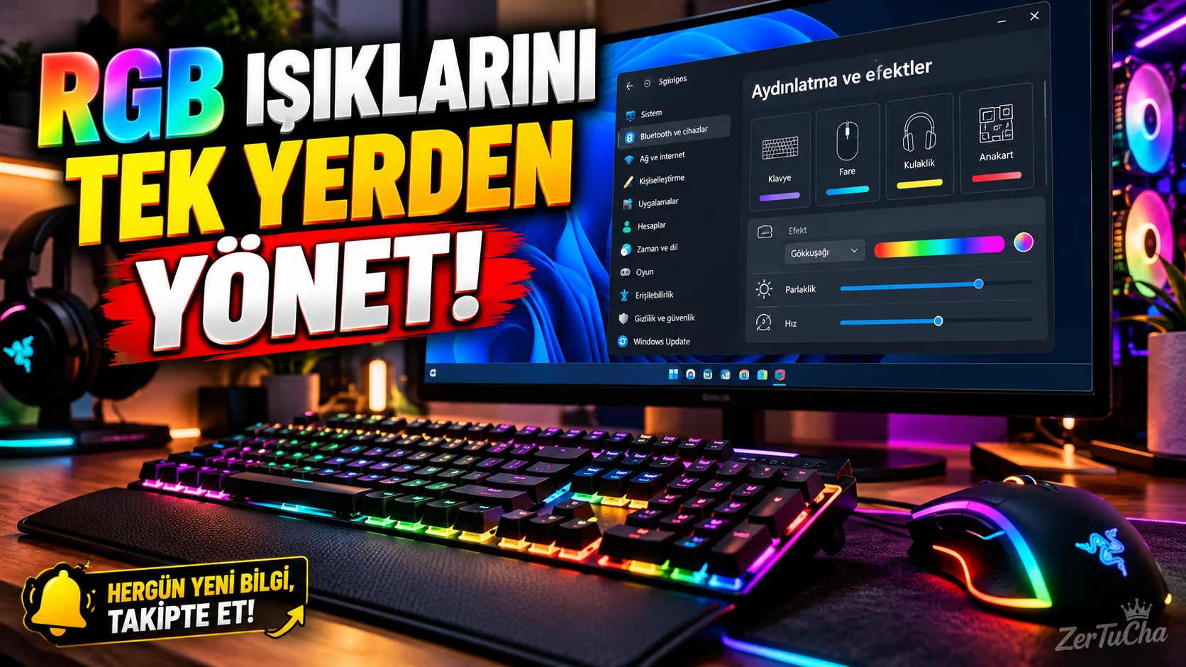 Many Don't Know This Feature of Windows 11! Control RGB Keyboard and Mouse Lights in One Place