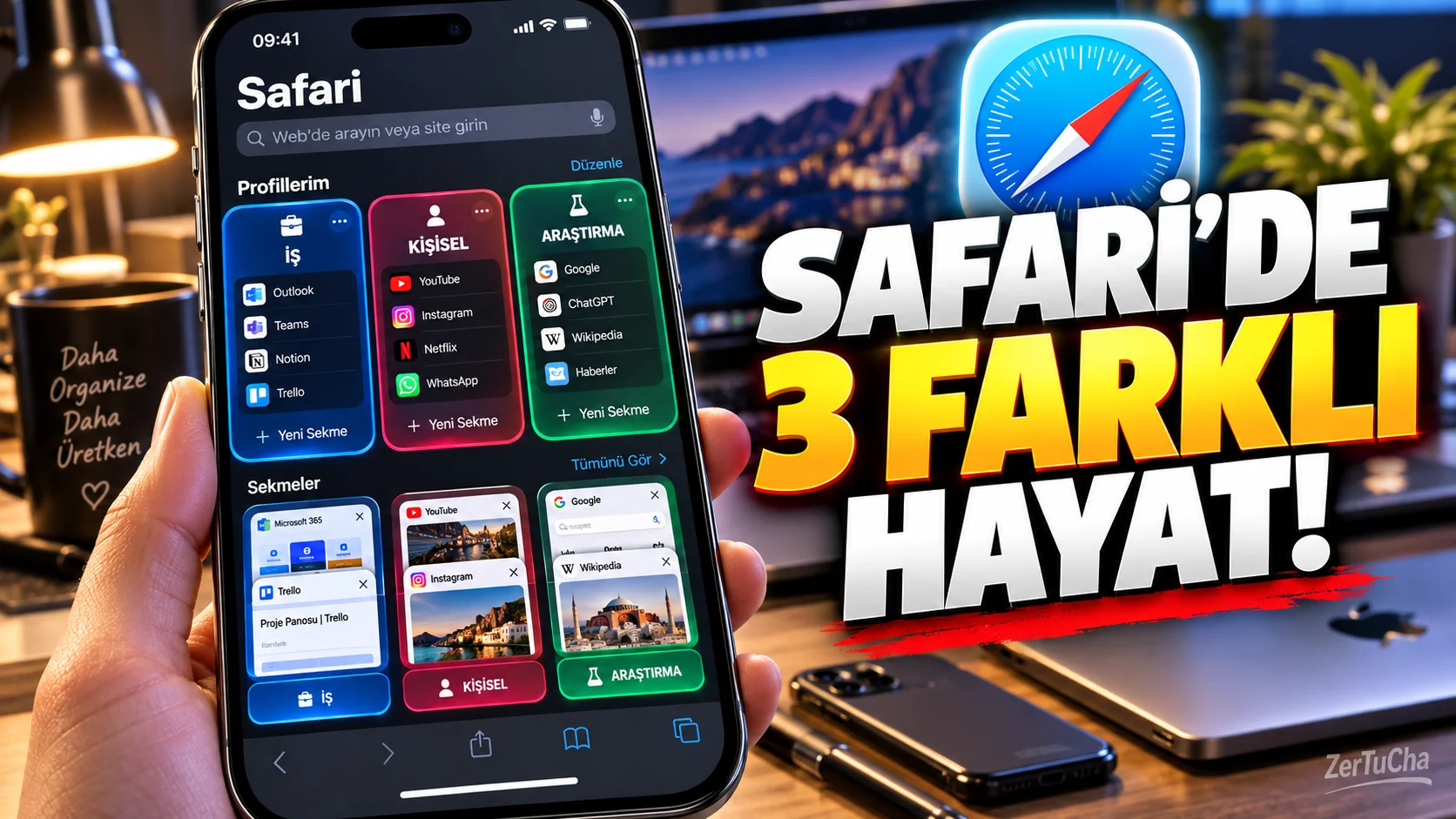 Safari'de İş ve Özel Hayatı Birbirine Karıştırmayın: iPhone'da Profil Oluşturma