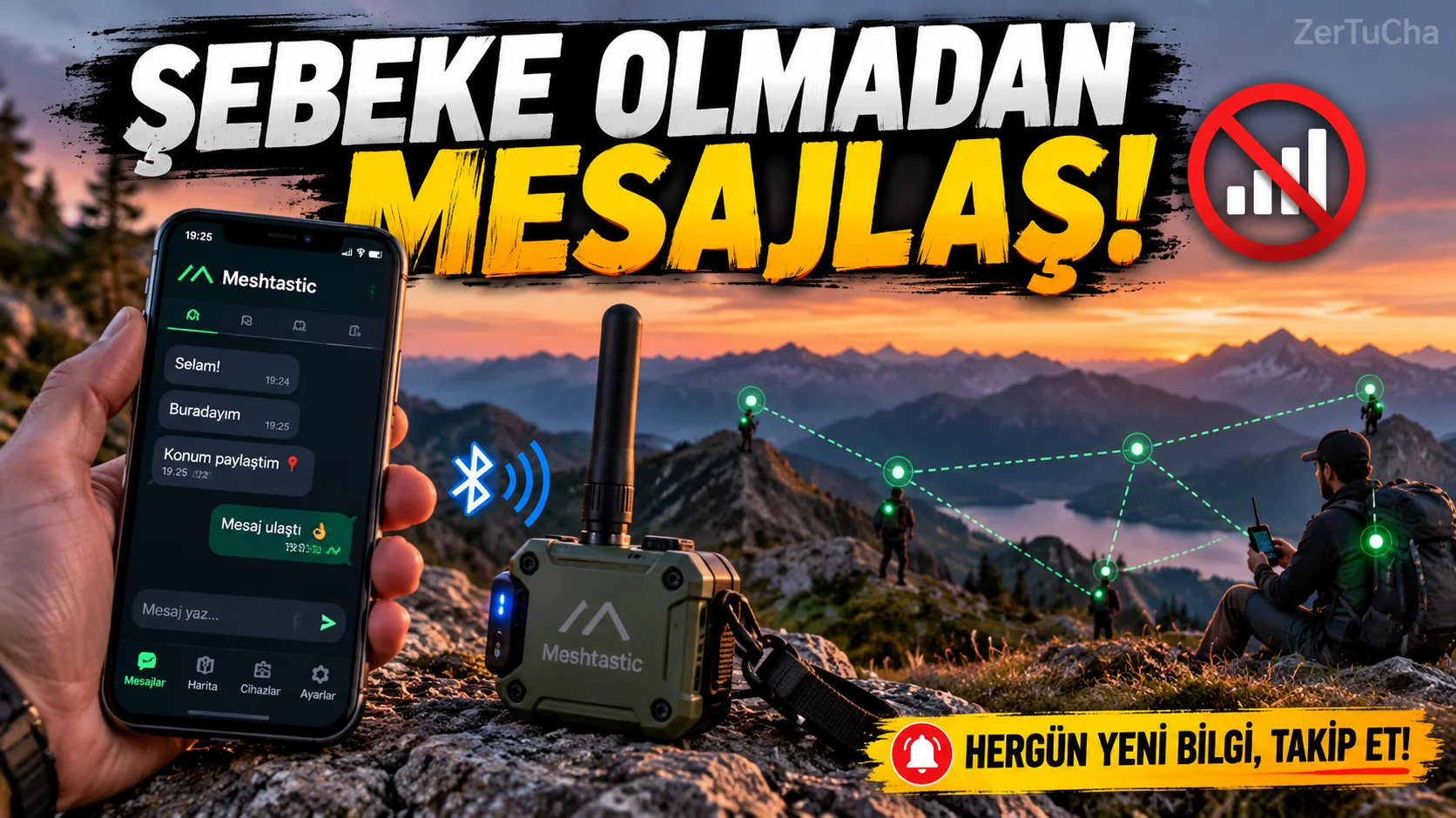 Telefon Çekmiyorsa Ne Yapacaksınız? İnternet ve Wi-Fi Olmadan Mesajlaşmayı Sağlayan Sistem
