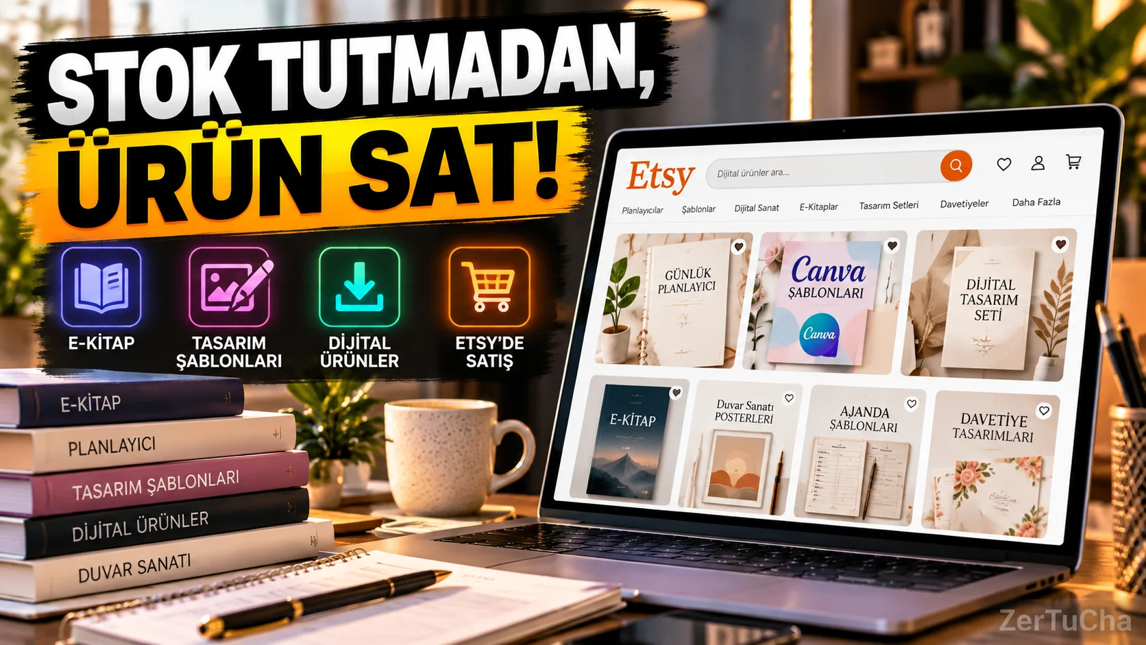 Etsy'de Dijital Ürün Satmak: Fiziksel Stok Tutmadan Mağaza Kurma Rehberi