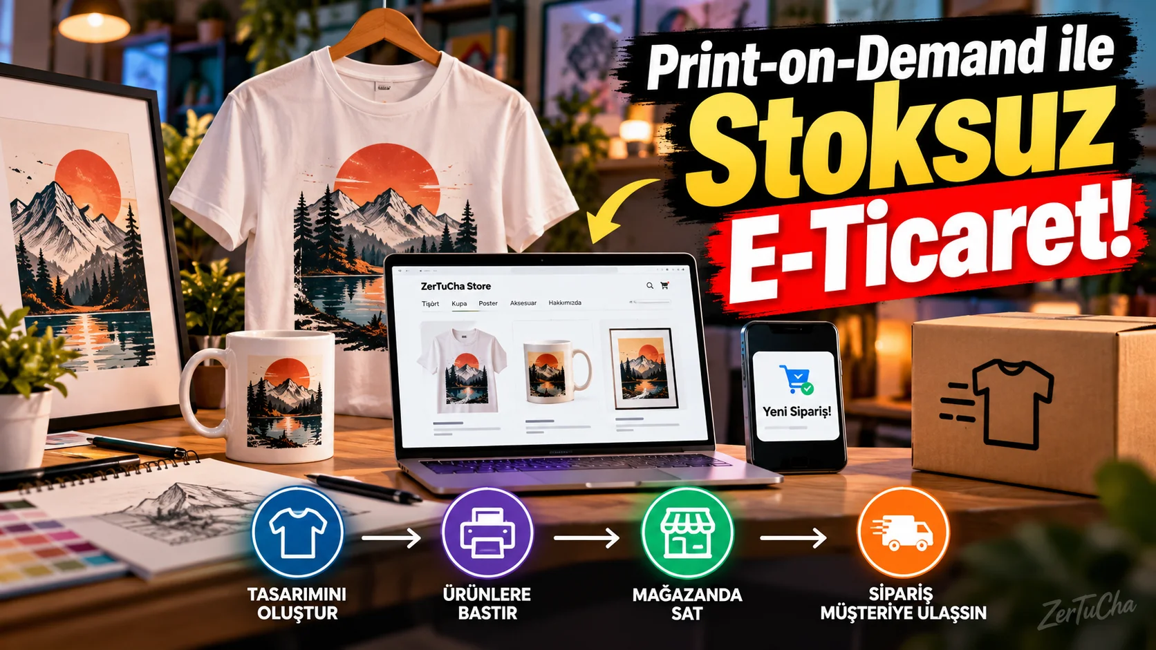 Print-on-Demand ile Stoksuz E-Ticaret: Ürünü Sen Üretmeden Marka Kurabilir misin?