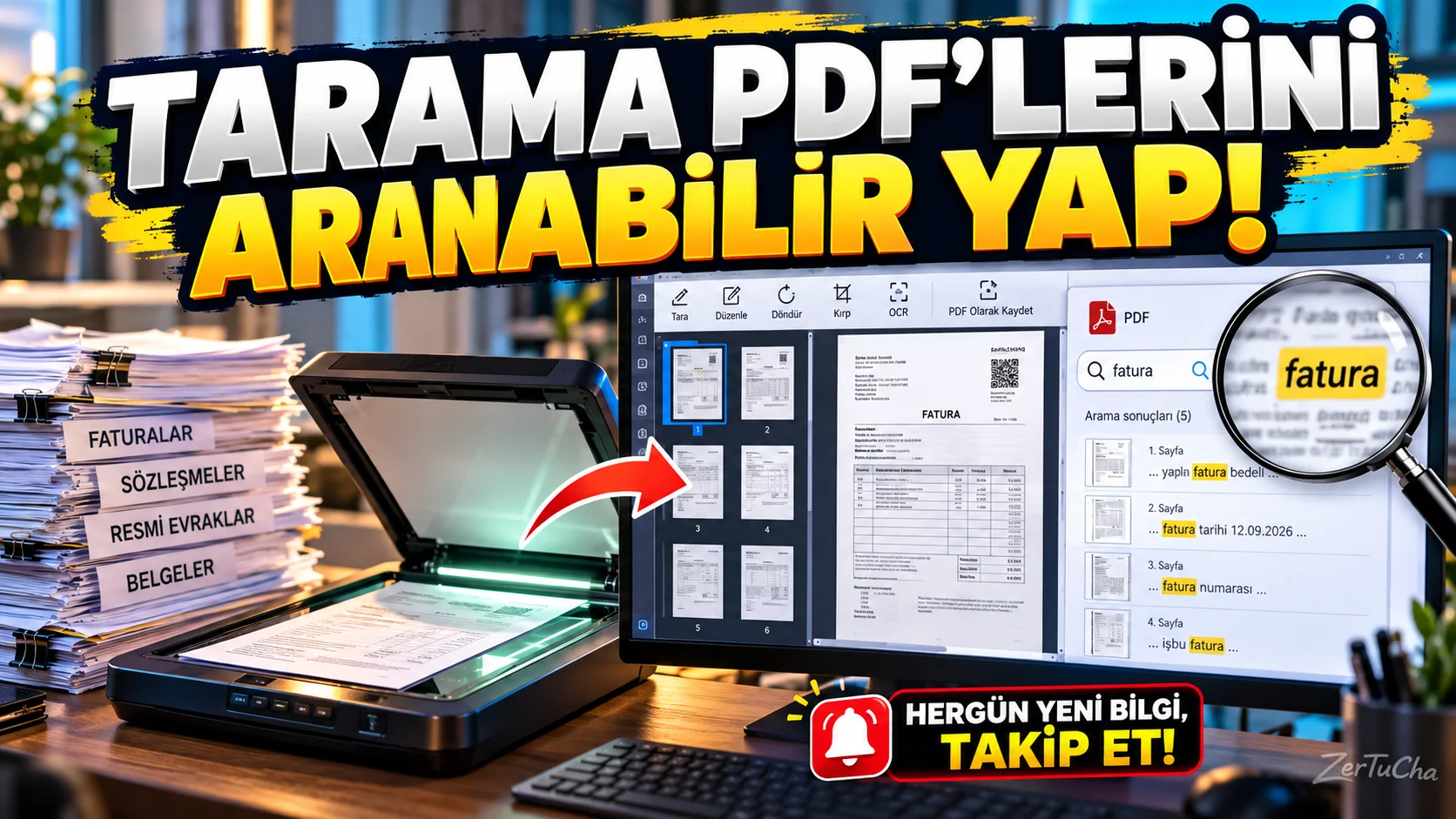 Kâğıt Belgelerini Aranabilir PDF'ye Dönüştür: NAPS2