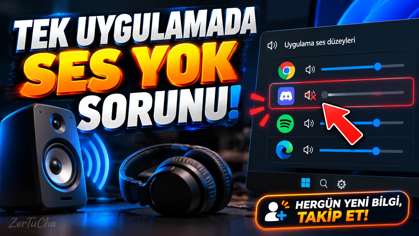 Find the correct output if sound is not working in only one application in Windows