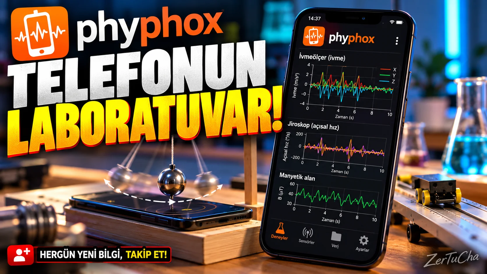 Telefonunun İçindeki Sensörlerle Gerçek Deneyler Yapabileceğini Biliyor muydun?