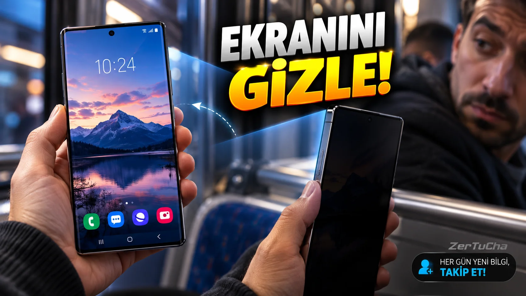 Ekranını Başkalarından Gizleyen Yerleşik Gizlilik Teknolojisi