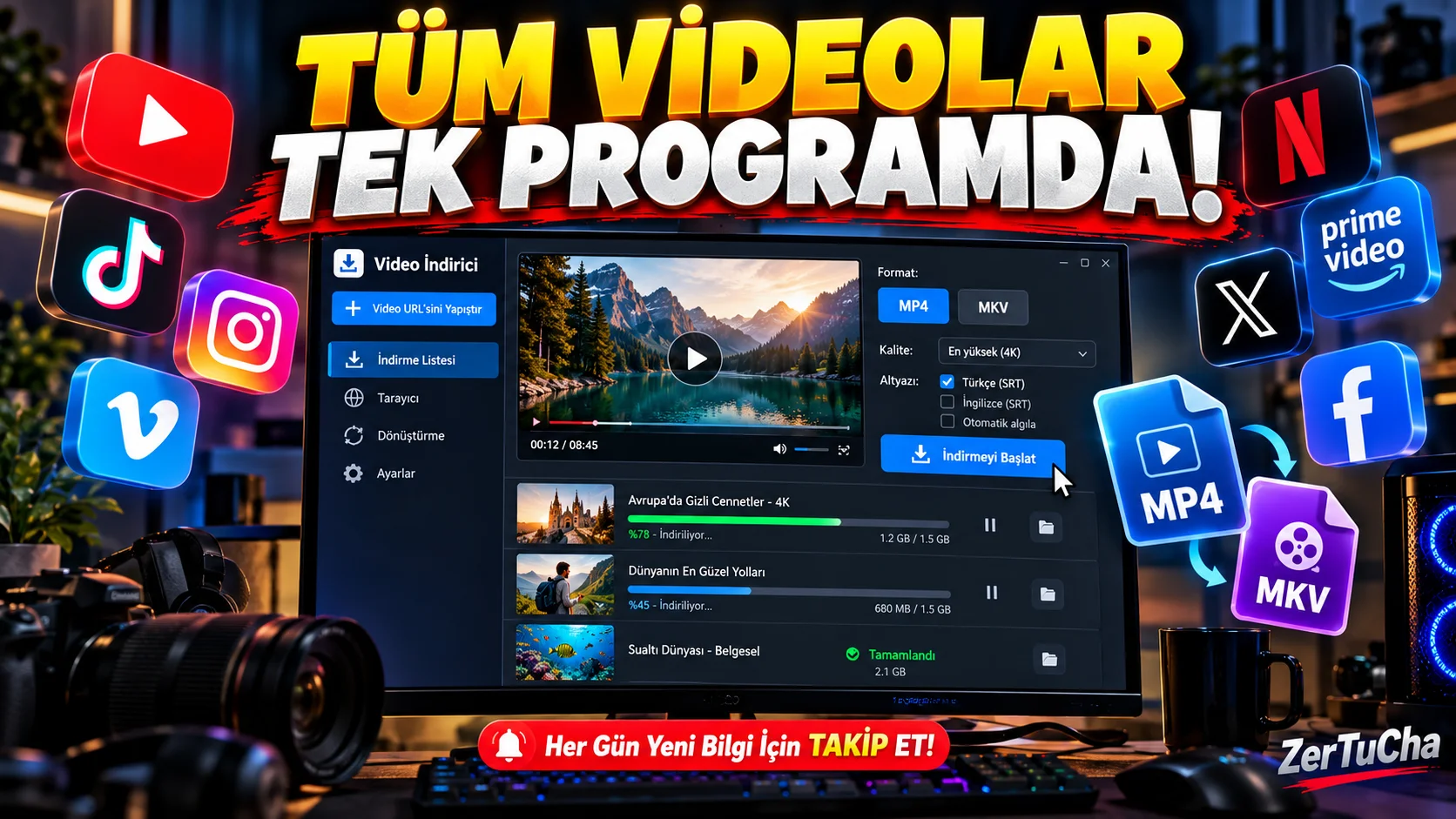 Netflix, Disney+ ve YouTube Videolarını Tek Programda Toplayın! Pazu StreamGet Neler Yapabiliyor?