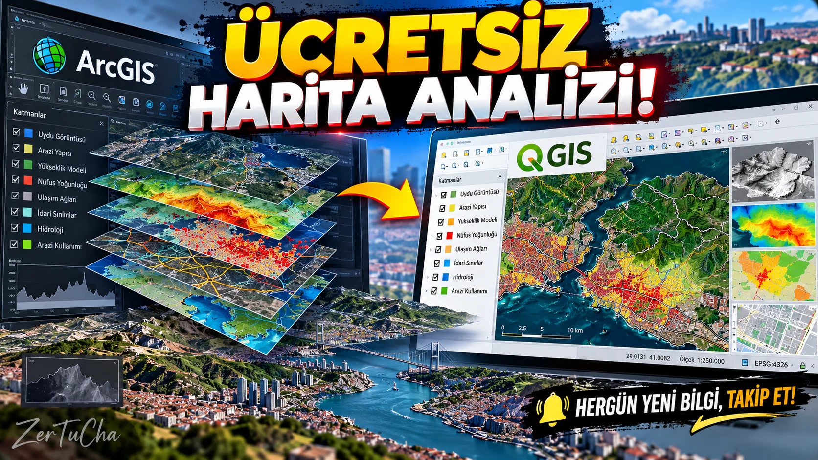 ArcGIS Pro İçin Alternatif Arayanlara: Ücretsiz QGIS