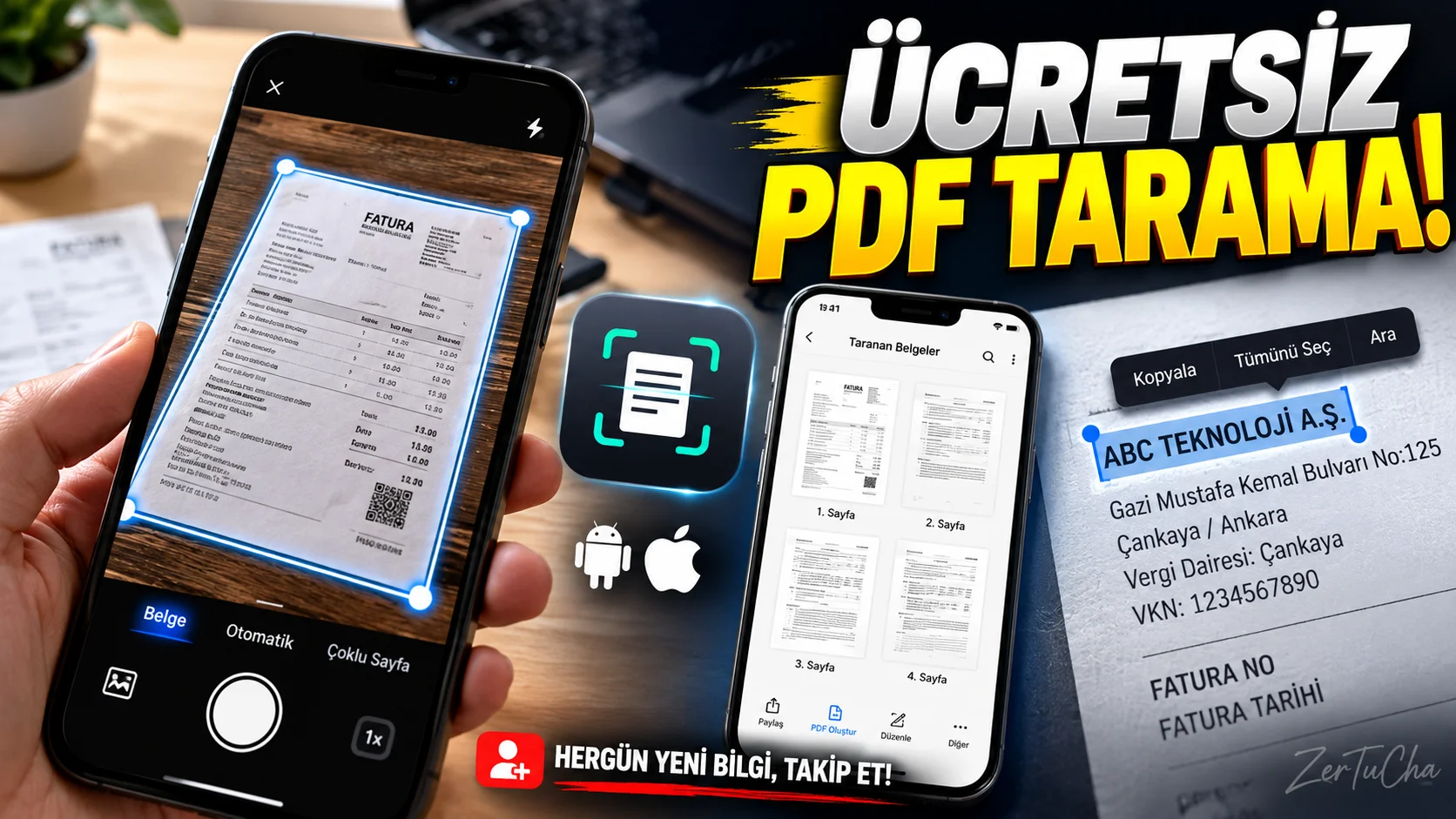 Scan Documents, Copy Text and Create PDF from Your Phone: And It's Free