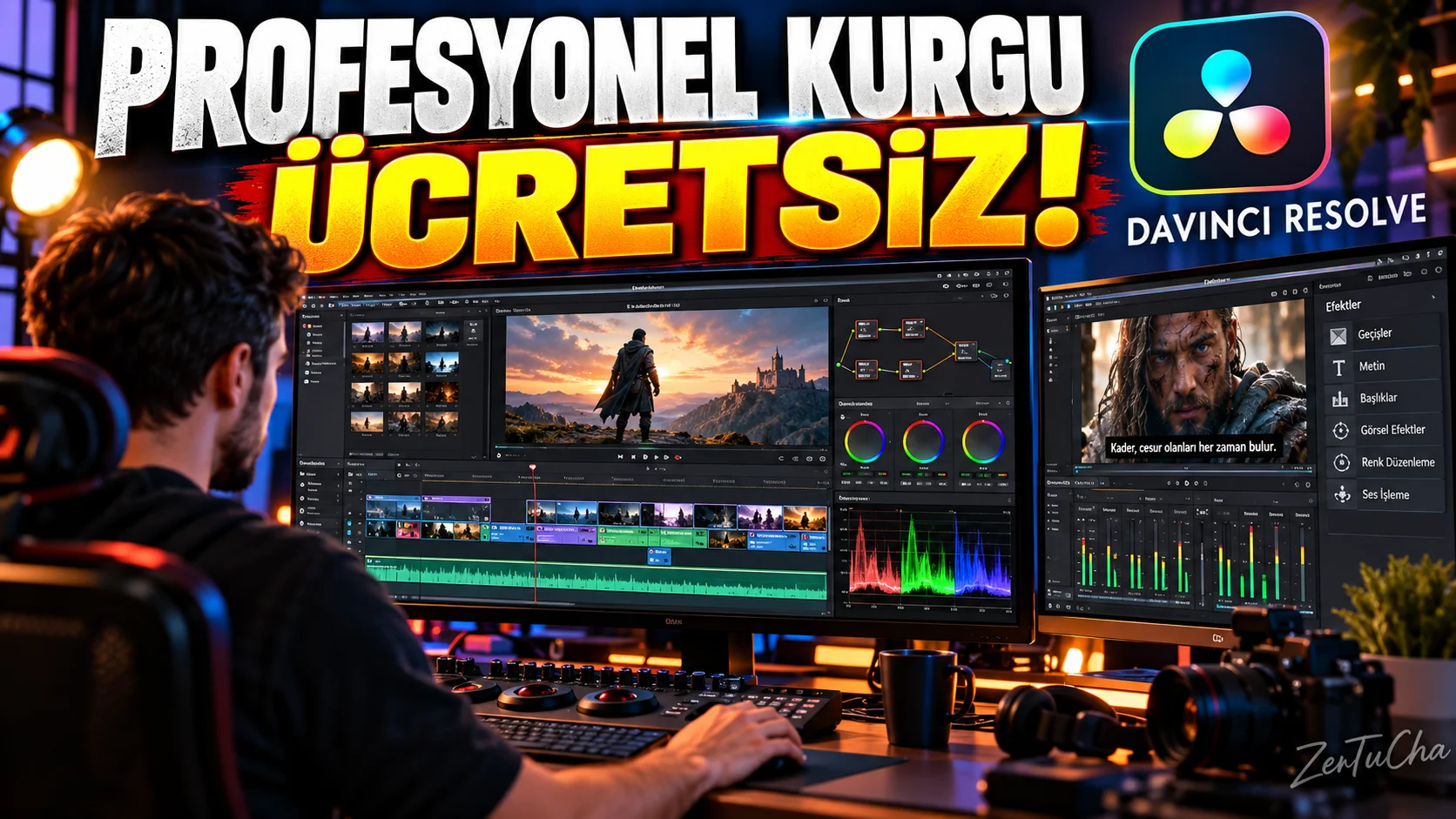 PROFESYONEL VİDEO KURGUSU ARTIK ÜCRETSİZ! DaVinci Resolve'u Çoğu Kişi Yanlış Kullanıyor