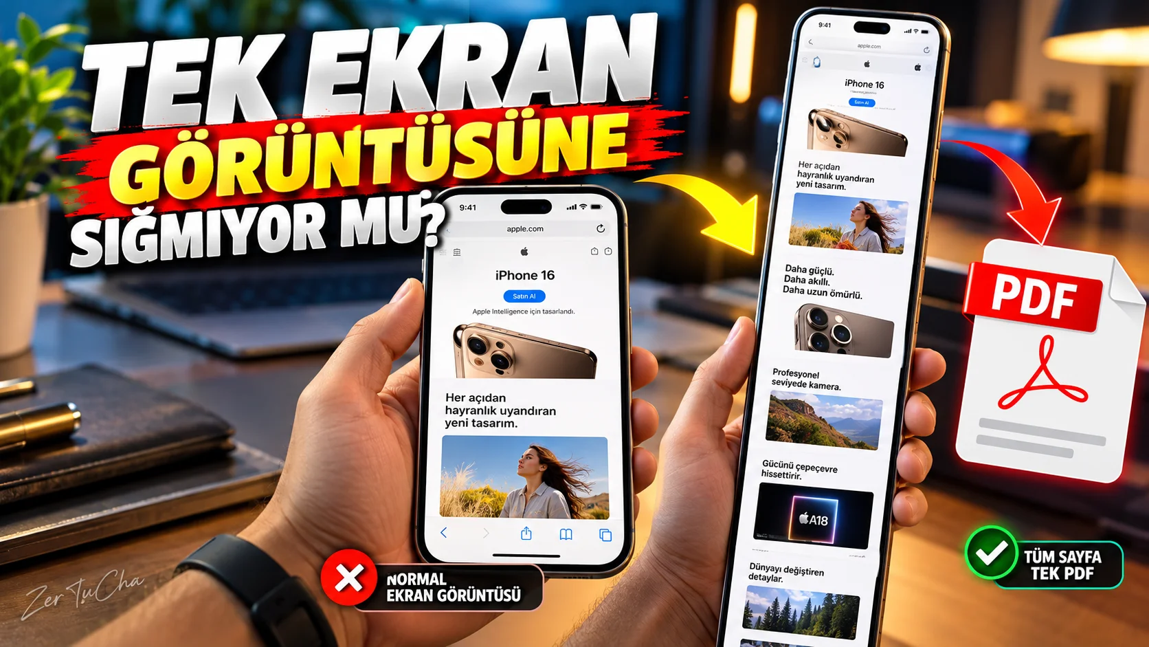 iPhone'da Bir Web Sayfasının Tamamını Tek Görselde Kaydedin: Uzun Ekran Görüntüsü