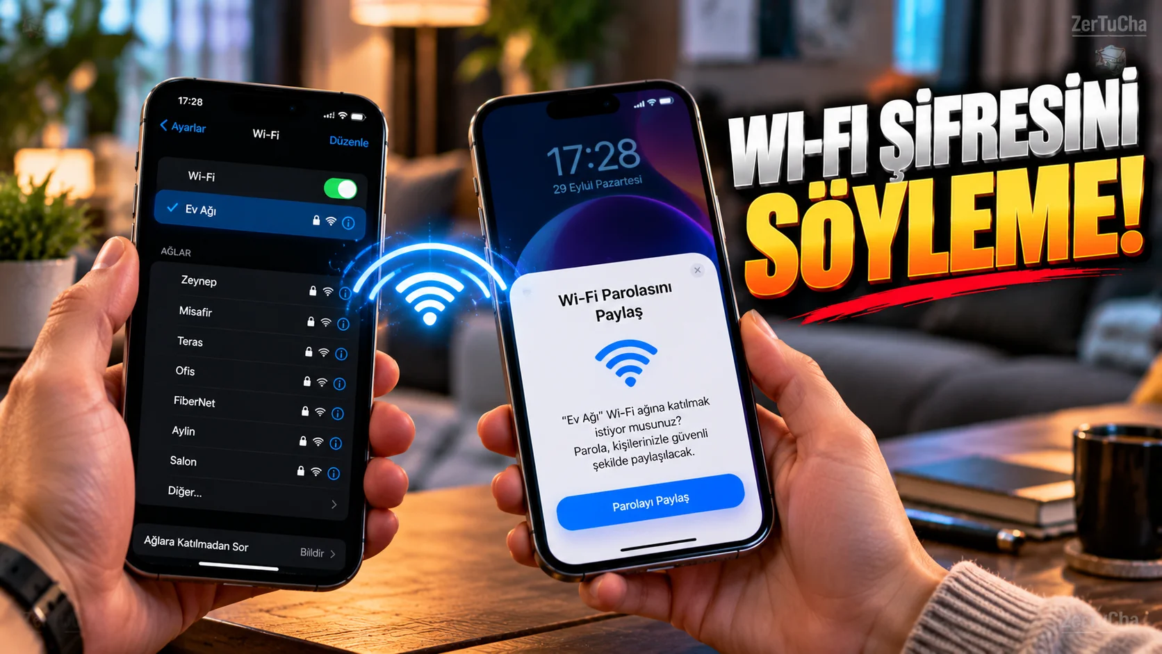 iPhone'da Wi-Fi Şifresini Söylemek Zorunda Değilsiniz: Tek Dokunuşla Paylaşın