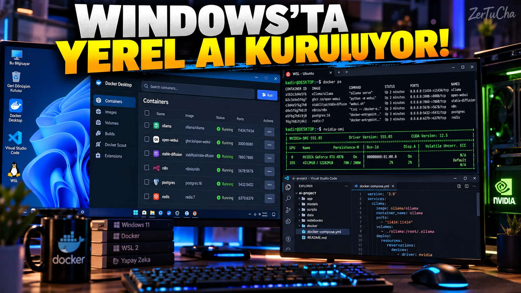 Bilgisayarınızda Yapay Zekâ Çalıştırmak İstiyorsanız Docker Artık Çok Önemli: Windows'ta AI Ortamı Kurma