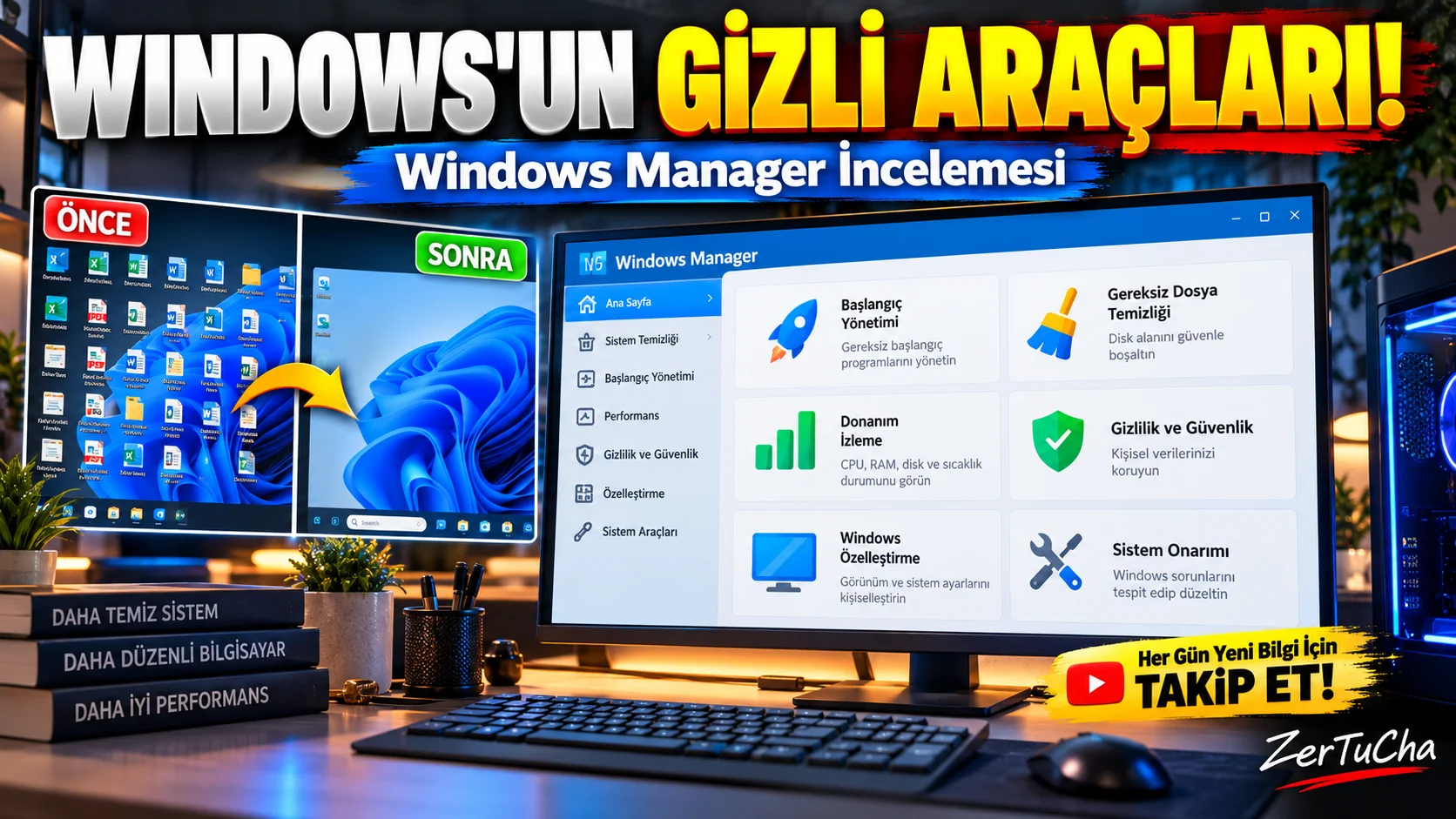 Windows 11'in Gizli Ayarlarını Açığa Çıkaran Program! Yamicsoft Windows Manager