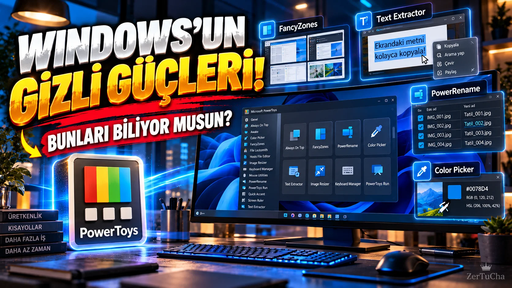 WINDOWS'UN GİZLİ SÜPER GÜÇLERİ! Bu Programı Kurunca Bilgisayarı Kullanma Şeklin Değişiyor