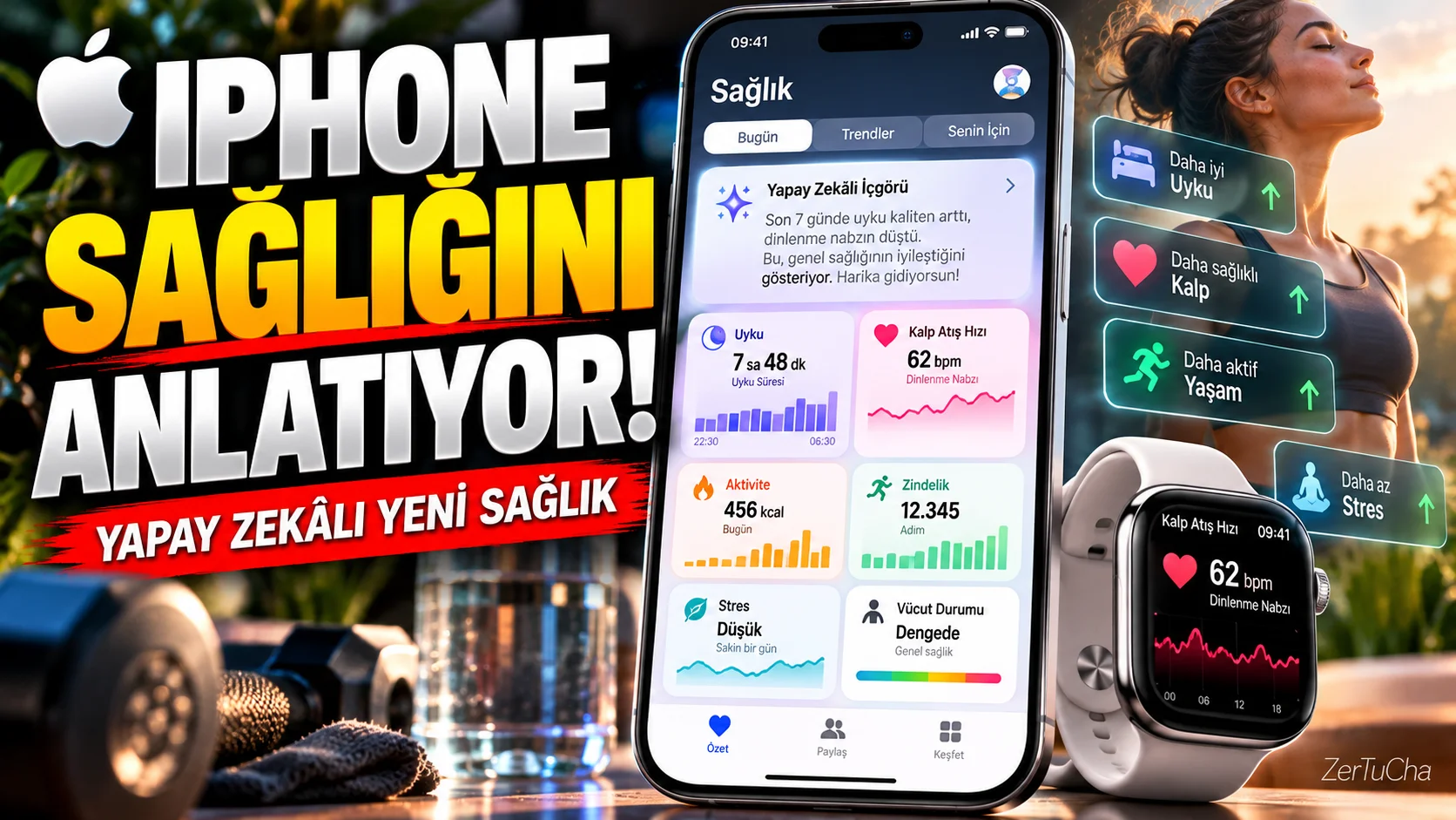 IPHONE SAĞLIĞINI ARTIK SADECE KAYDETMİYOR! YAPAY ZEKÂ VERİLERİNİ YORUMLUYOR