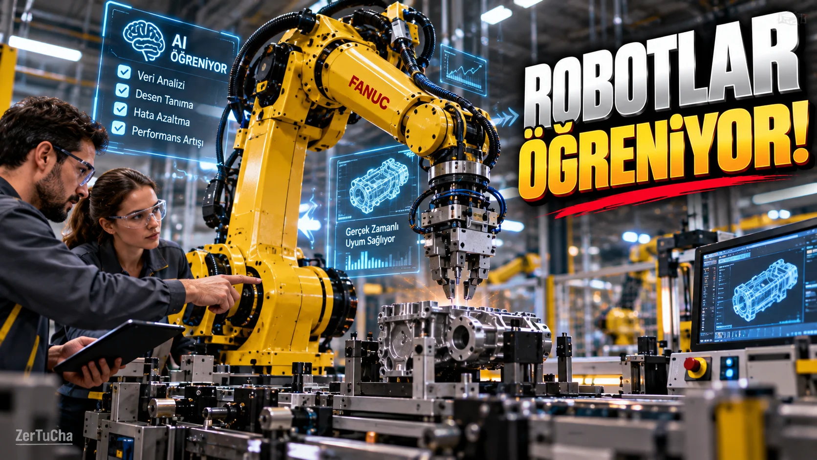 Robotlara Gerçek Fabrikada Öğrenme Yeteneği