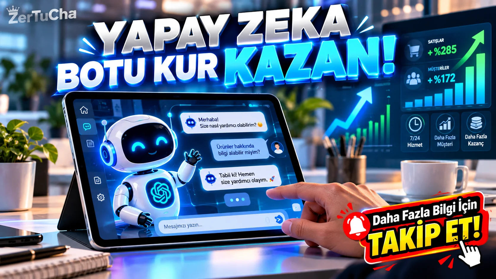 Kodlama Bilmeden İşletmelere AI Chatbot Kurarak Proje Başına 5.000 TL Kazanın!