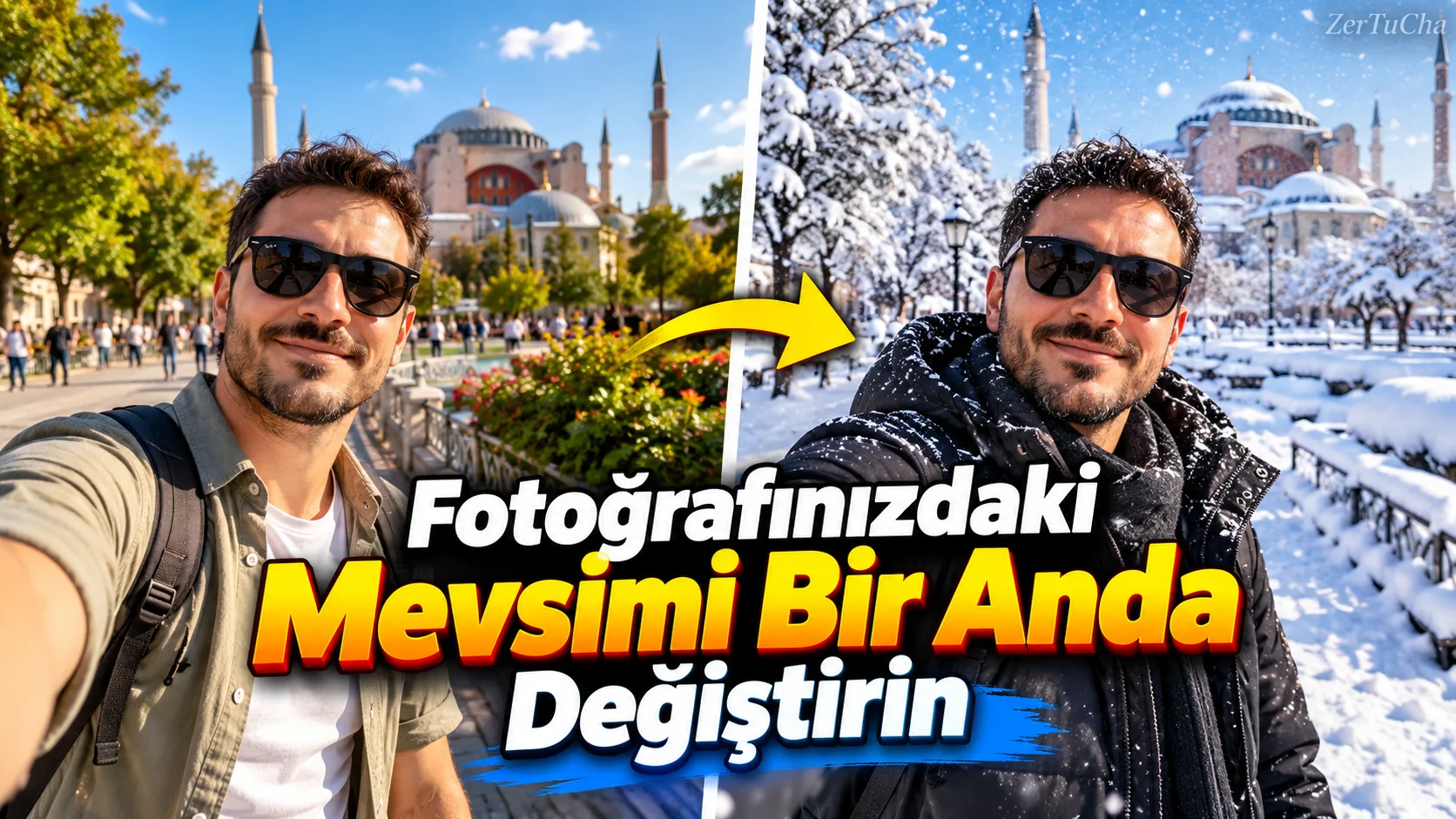 Change the Season in Your Photo in an instant ❄️☀️