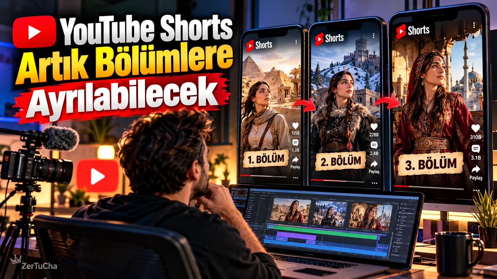 YouTube Shorts Artık Bölümlere Ayrılabilecek