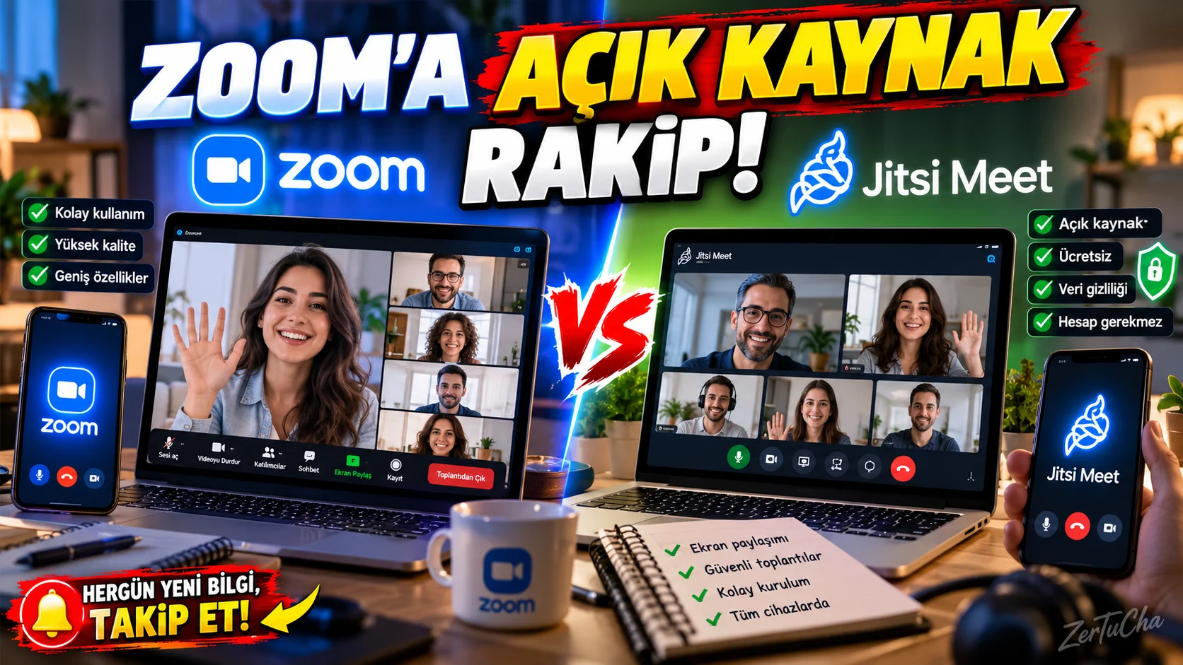 Zoom → Jitsi Meet